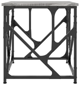 Mesa de centro 45x45x47,5 cm derivados de madeira cinza sonoma