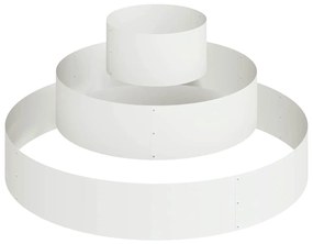 Plantadeira de Metal Aço/branca Aço Revestido a Pó Grande Simples