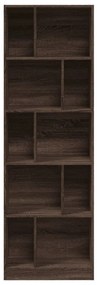 Estante 57x28,5x174 cm derivados de madeira carvalho castanho