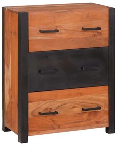 vidaXL Buffet Castanho 55 x 30 x 75 cm Madeira Sólida de Acácia