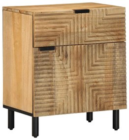 Mesa de cabeceira 50x33x60 cm madeira de mangueira maciça