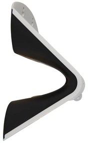 Candeeiro de parede exterior branco 21,5 cm com dimmer e sensor solar - Daya Moderno