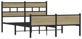 Estrutura cama s/ colchão derivados de madeira carvalho sonoma
