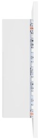 Armário espelhado casa de banho LED 40x12x45 cm acrílico branco