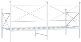 Cama de Dia sem Colchão 80x200 cm aço branco