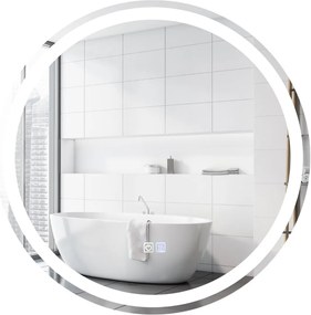 Espelho LED Redondo para Casa de Banho "FREYA" com Função Antiembaciam