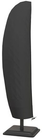 Outsunny Capa Protetora Chapéu de Sol Ø56x220 cm Resistente Jardim Fecho de Correr Impermeável Durável Preto | Aosom Portugal