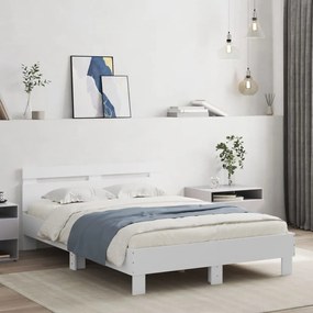 Estrutura cama c/ cabeceira 120x190 cm derivados madeira branco