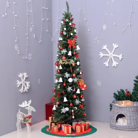 ® Árvore de Natal Artificial Árvore com Suporte 180cm 390 ramas Ecológico PVC Verde