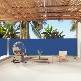 vidaXL Toldo lateral retrátil 160x1000 cm azul