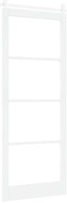 Conjunto de Porta Deslizante com Hardware vidaXL Branco 93x232 cm Made