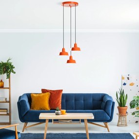Candeeiro Suspenso Memati – Laranja – Diâmetro 45 cm