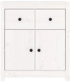 Aparador 70x35x80 cm madeira de pinho maciça branco