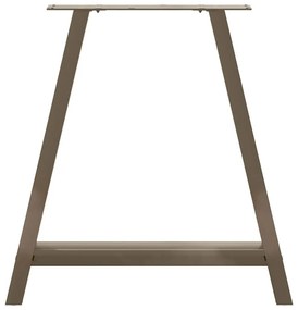 Pés de mesa de jantar em formato A, 2 peças, 70x(72-73) cm, aço