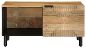 Mesa de centro castanho 80x50x40 cm madeira de mangueira maciça