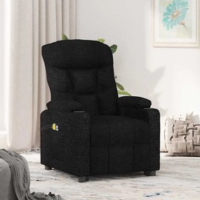 Poltrona de massagens elevatória tecido preto