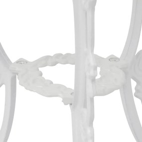3 pcs conjunto bistrô alumínio fundido branco