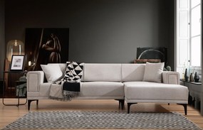 Sofá-Cama de Canto Horizon – Ecru – 250x140 cm