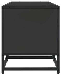 Móvel para TV 160x35x41 cm derivados de madeira/metal preto