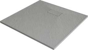 Mexen Hugo base de duche quadrada SMC 90 x 90 cm, cinza - 42619090