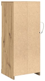 Buffet vidaXL com Luzes LED Carvalho Artesanal 41x37x100 cm