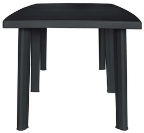 Conjunto de jantar de exterior 11 pcs plástico antracite
