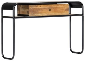 Mesa consola 118x30x75 cm madeira de mangueira maciça