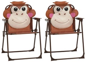 3 pcs conjunto bistrô de jardim infantil c/ guarda-sol castanho
