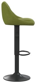 Bancos de bar 2 pcs veludo verde-claro