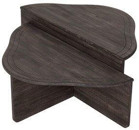 Mesa de Café Altopiano - Antracite - 90cm x 40cm x 45cm &amp; 90cm x 32cm