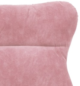 Cadeira Relaxante Veludo Rosa