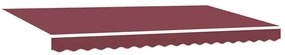 Toldo Retrátil Manual Vermelho bordô e Antracite
