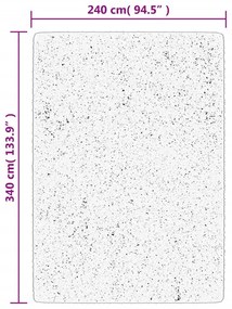 Tapete shaggy de pelo alto PAMPLONA 240x340 cm azul
