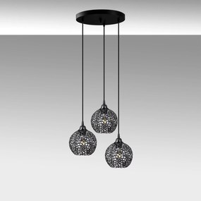 Candeeiro Suspenso Hay – Preto – 40 x 40 x 113 cm