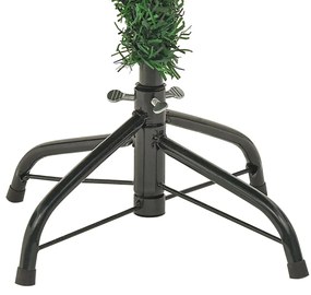 Árvore de Natal com pinhas pré-iluminada 150 cm PVC e PE verde