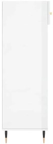 Sapateira 60x35x105 cm derivados de madeira branco brilhante
