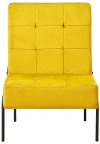 Cadeira de descanso 65x79x87 cm veludo amarelo mostarda