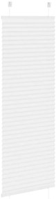 Branco Plissada Cega 50x100 cm Largura Tecido 49,4 cm Poliéster