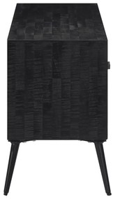Móvel de TV 112x31x45 cm madeira de teca recuperada maciça