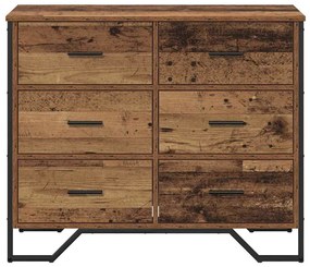 Cômoda Madeira Velha 91x35.5x74.5 cm Madeira de Engenharia