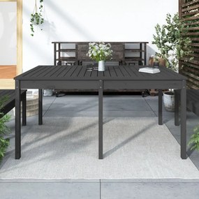 Mesa de jardim 159,5x82,5x76cm madeira de pinho maciça cinzento