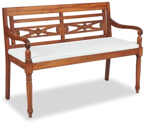 4 pcs conjunto lounge jardim c/ almofadões madeira teca maciça