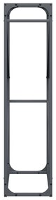 Suporte para lenha 60x25x100 cm aço laminado a frio antracite