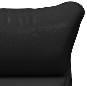 Poltrona Relaxante vidaXL Preta em Couro Sintético