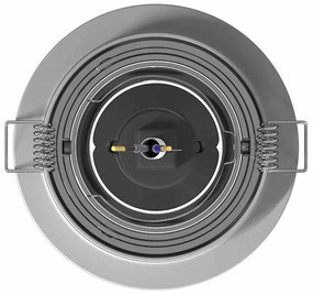 Holofotes Embutidos 24 pcs Redondo GU10 Prata Ø91 mm