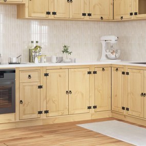 vidaXL Armário com prateleira SKI Castanho Mel 80 x 46 x 81,5 cm