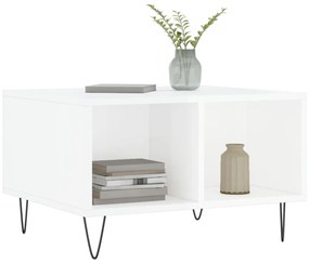 Mesa de centro 60x50x36,5 cm derivados madeira branco brilhante