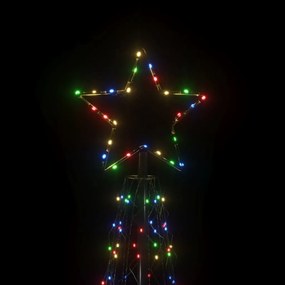 Árvore de Natal em cone 500 luzes LED 100x300 cm colorido