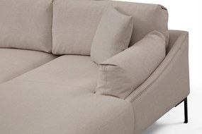 Sofá de Canto Leo Corner – Creme – 255 x 150 cm