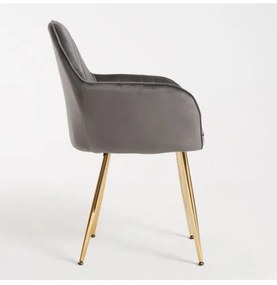 DUDECO - Cadeira Norbana Gold Cinzento